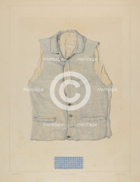 Vest, 1935/1942. Creator: Frank J Mace.