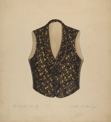 Vest, 1935/1942. Creator: Isabelle De Strange