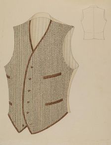 Vest, 1935/1942. Creator: Louis Maldarelli