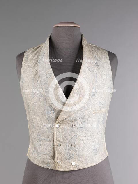Vest, American, 1860-69. Creator: Unknown.