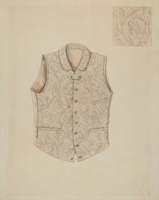 Vest, c. 1936. Creator: Lillian Causey