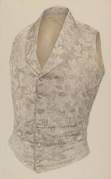 Vest, c. 1940. Creator: Alvin Shiren