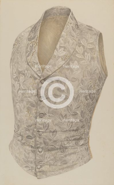 Vest, c. 1940. Creator: Alvin Shiren.