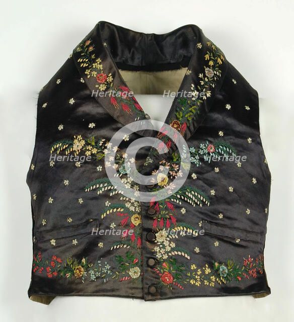 Vest, French, 1840-60. Creator: Unknown.