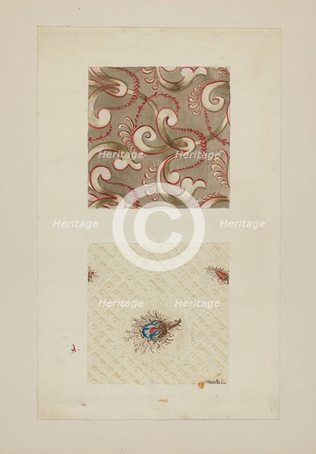 Vest Material, c. 1936. Creator: Robert Stewart.
