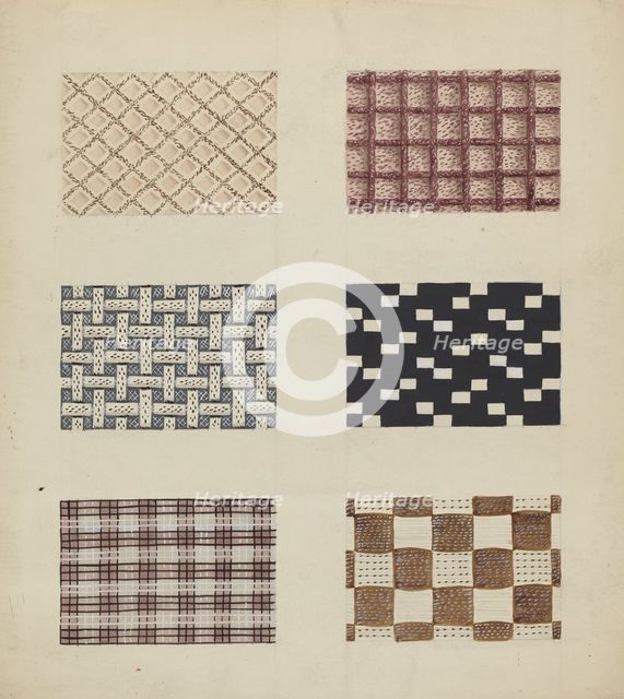 Vest Material, c. 1936. Creator: Robert Stewart.