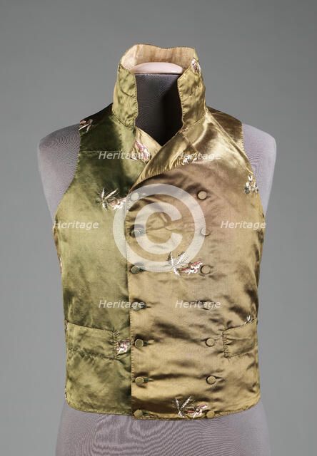 Vest, probably British, 1800-1810. Creator: Unknown.