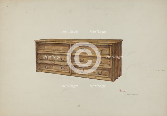 Vestment Chest, 1940. Creator: Hal Blakeley.
