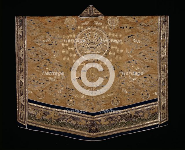 Vestment (For a First-degree Taoist Priest), China, Qing dynasty (1644-1911), 1793. Creator: Zheng Wuda.