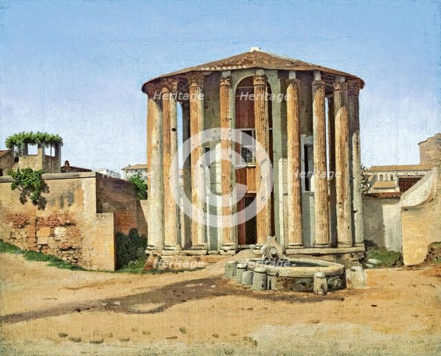 Vesta Temple in Rome, 1814-1816. Creator: CW Eckersberg.