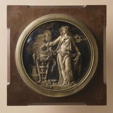 Vestal Making Sacrifice at Altar, c.1870. Creator: Unknown