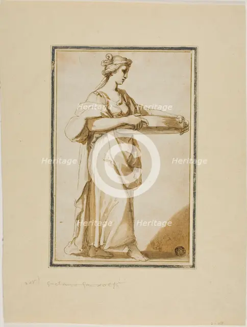 Vestal Virgin Tuccia, n.d. Creator: Gaetano Gandolfi.