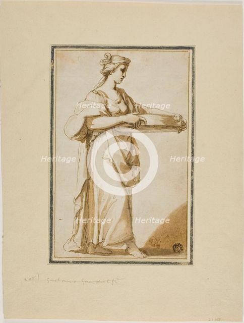 Vestal Virgin Tuccia, n.d. Creator: Gaetano Gandolfi.