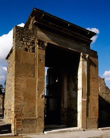 Vestibulum of the House of the Faun, Pompeii, Campania, Italy, 2002. Creator: LTL