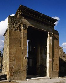 Vestibulum of the House of the Faun, Pompeii, Campania, Italy, 2002. Creator: LTL
