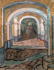 Vestibule of Asylum 1889. Artist: Vincent van Gogh