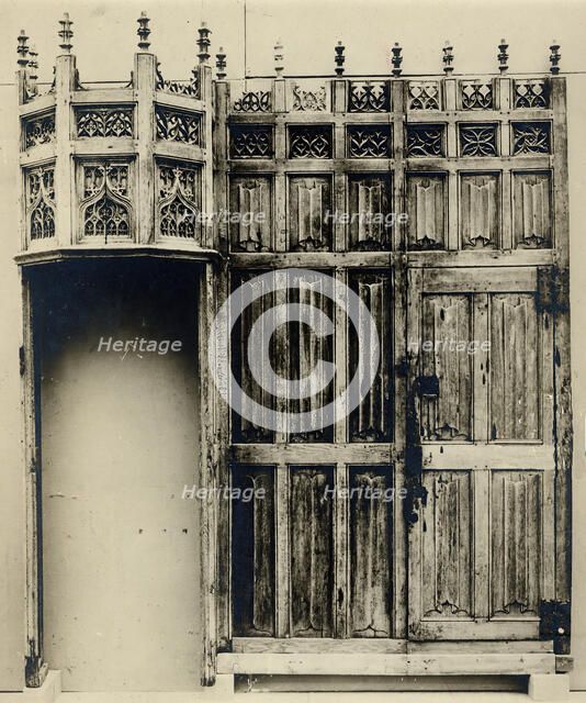 Vestibule and Wainscoting, French, 15th century. Creator: Unknown.