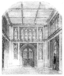 Vestibule to the Library of the House of Commons, 1857. Creator: Unknown