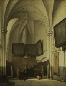 Vestry of the Church of St Stephen in Nijmegen, 1850-1891. Creator: Johannes Bosboom