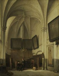 Vestry of the Church of St Stephen in Nijmegen, 1850-1891. Creator: Johannes Bosboom