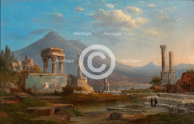 Vesuvius and Pompeii, 1870. Creator: Robert Seldon Duncanson.