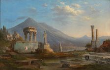 Vesuvius and Pompeii, 1870. Creator: Robert Seldon Duncanson