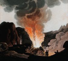 Vesuvius erupting, Italy, c1815. Creator: Unknown