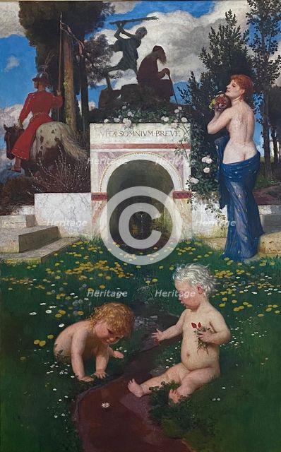Vita somnium breve, (Life, a Short Dream), 1888. Creator: Arnold Bocklin.