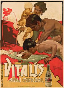 Vitalis Agua Mineral, 1895. Creator: Adolf Hohenstein