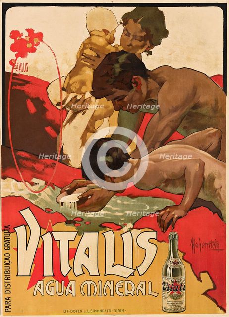 Vitalis Agua Mineral, 1895. Creator: Adolf Hohenstein.