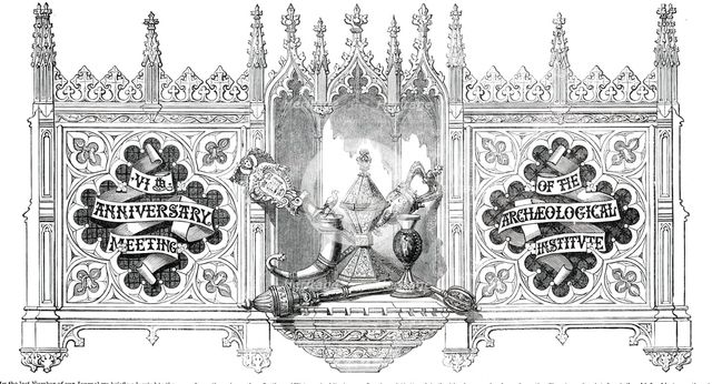 VIth Anniversary Meeting of the Archaeological Institute, 1850. Creator: Unknown.