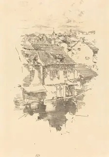 Vitré: The Canal, 1893. Creator: James Abbott McNeill Whistler