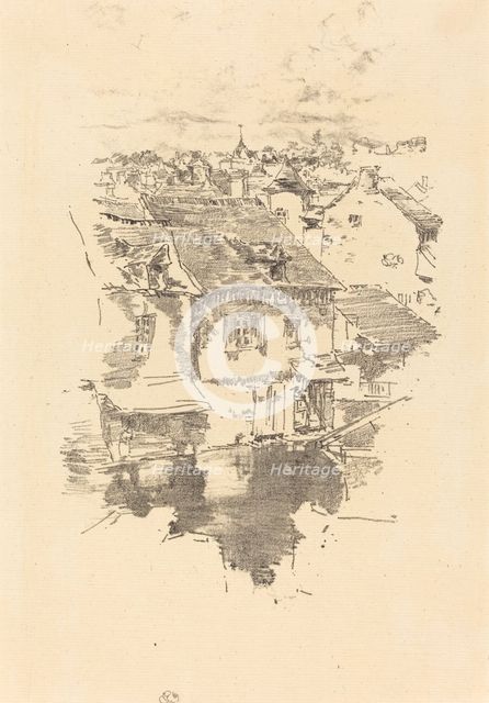 Vitré: The Canal, 1893. Creator: James Abbott McNeill Whistler.