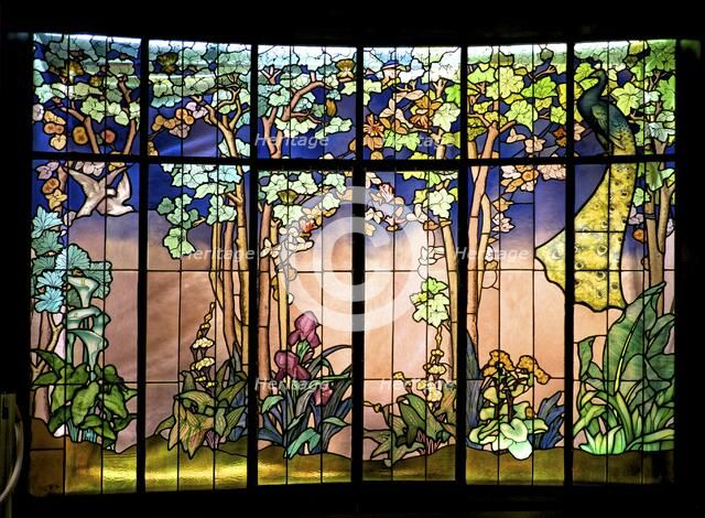 Vitriol 'La Salle' - Colombe et Paon, c1904, (c2014-2017). Artist: Alan John Ainsworth.