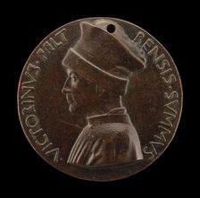 Vittorino de Rambaldoni da Feltre, 1379-1446, Humanist [obverse], c. 1446. Creator: Pisanello