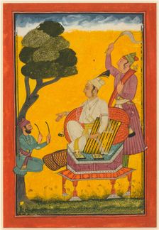 Vivaca Ragaputra, a Leaf from Ragamala Series, c. 1700-1720s. Creator: Unknown