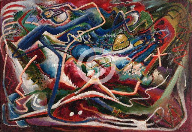 Vivace 6, 1918. Creator: Bauer, Rudolf (1889-1953).