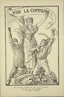 Vive la Commune! An English tribute to the French commune dedicated to the workers of both countries