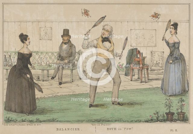 Vive la France, Balancier, Both in "Tow", ca. 1840. Creator: Alfred E. Baker.
