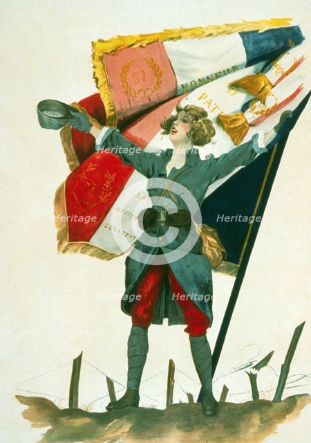 Vive la France, pub. 1918. Creator: French School (20th Century).