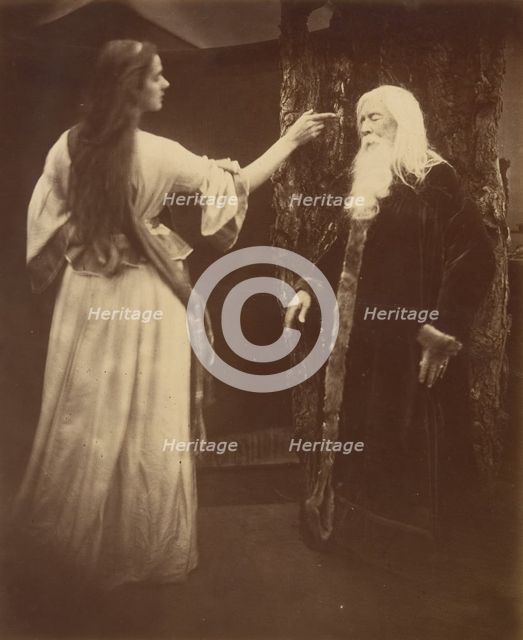 Vivien and Merlin, 1874. Creator: Julia Margaret Cameron.