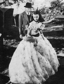Vivien Leigh (1913-1967) as Scarlett O'Hara filming Gone With the Wind 1939. Creator: Unknown