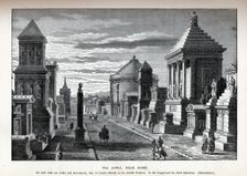 Via Appia Near Rome (Reconstruction), 1882. Artist: Anonymous