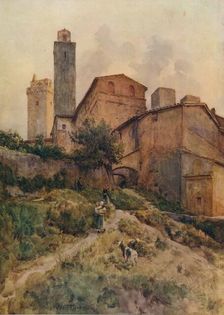 Via Capassi, San Gimignano c1900 (1913). Artist: Walter Frederick Roofe Tyndale