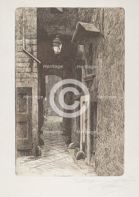 Via de' Cavalieri, 1886. Creator: Telemaco Signorini.