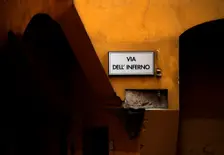 Via dell'Inferno (Hell Street), Bologna old town, Italy, 2013. Creator: LTL