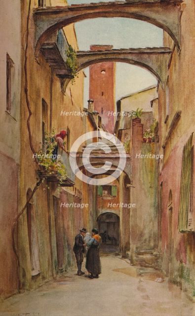 'Via dello Speddale, Noli', c1910, (1912). Artist: Walter Frederick Roofe Tyndale.