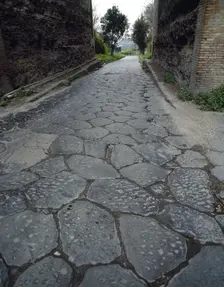 Via Domiziana (Domitiana), Cumae, Italy, 1999. Creator: LTL