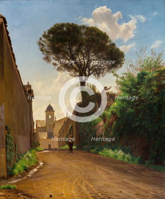 Via San Nicola di Tolentino in Rome, 1871. Creator: Claus Anton Kolle.