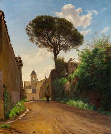 Via San Nicola di Tolentino in Rome, 1871. Creator: Claus Anton Kolle